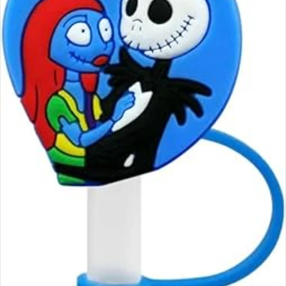 🎀$5 The Nightmare Before Christmas Jackskellington Sally Straw Charm